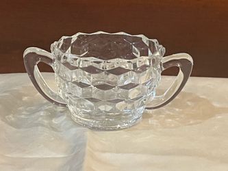 Fostoria American Crystal Sugar Bowl