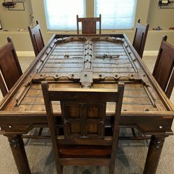 Antique Custom Made Saudi Arabian Doors Dining Room Set