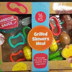 Play Toy Food Grilled Skewers Meal, 16 Pcs ( 24 Mos +)