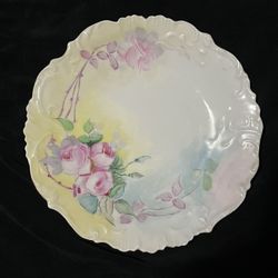 100 Year Old French Hand Painted Porcelain Plate (Limoges)