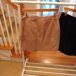 Genuine Soft Leather Mini Skirts In EUC Size L And Xl