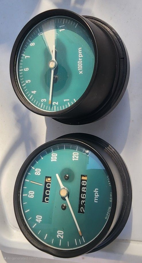 Vintage Speedometer & Tachometer