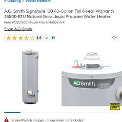 Brand New Gas Water Heater  $800 or Best Offer!