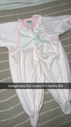 Vintage baby Dior onesie 3-6 months $30 /Baby Clothes 