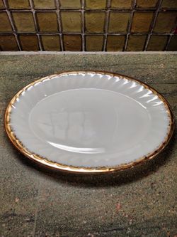 Vintage Milk Glass Fire King Platter