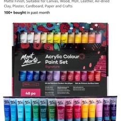 SPECIAL! 48pcs Acrylic Colour Paint Set, New