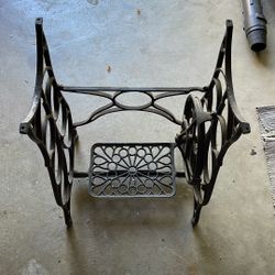 sewing machine base with foot pedal