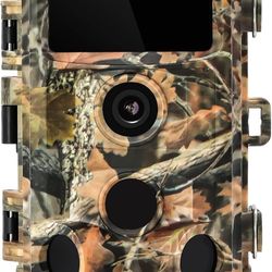 JOH 32MP 1520P Trail Camera, Hunting Game Camera with Low Glow Night Vision, 0.2s Trigger Motion Act
