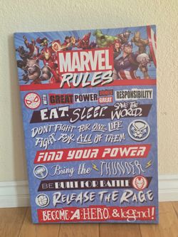 Marvel Canvas Poster. 16" x 24".