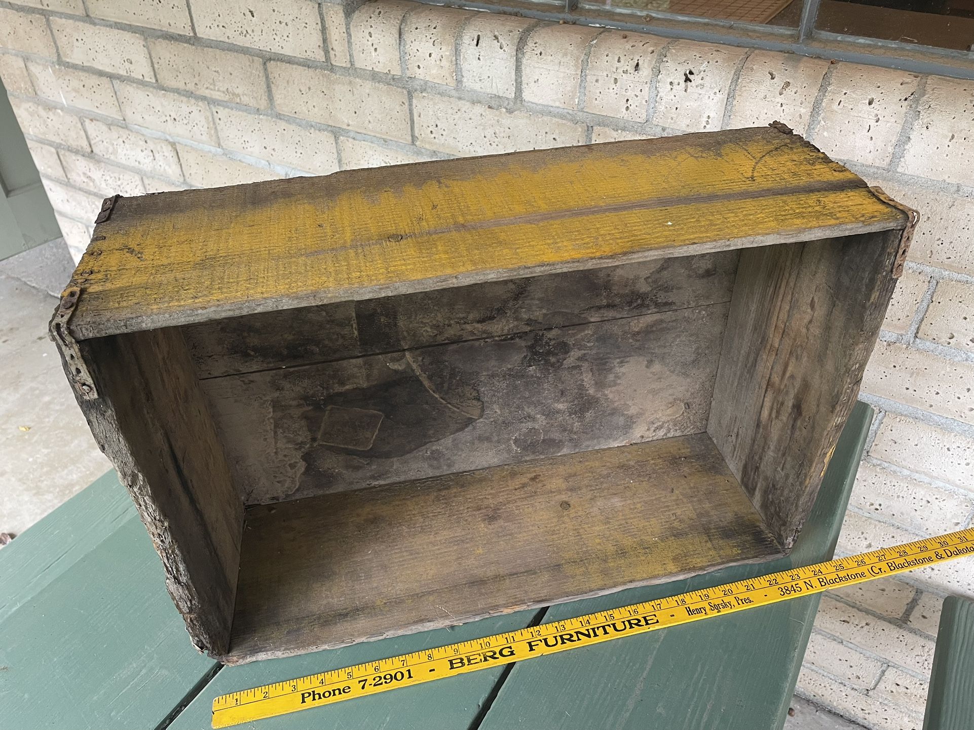 Crate wooden packing antique storage display