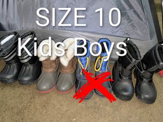Size 10 Kids Snow ❄️ Winter ☃️ waterproof Shell Boots