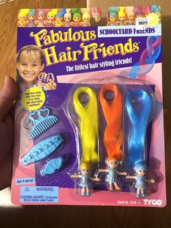 Vintage Tyco True Fabulous Hair Friends NIB NOS 1994 Hair Polly