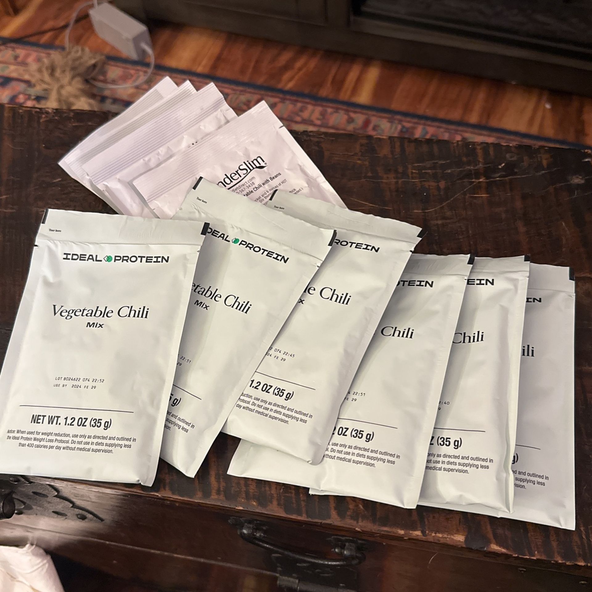 6 Ideal Protein / 4 IPA Wonderslim Chili Packets