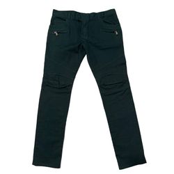 Balmain Biker Denim Dark/Forest Green
