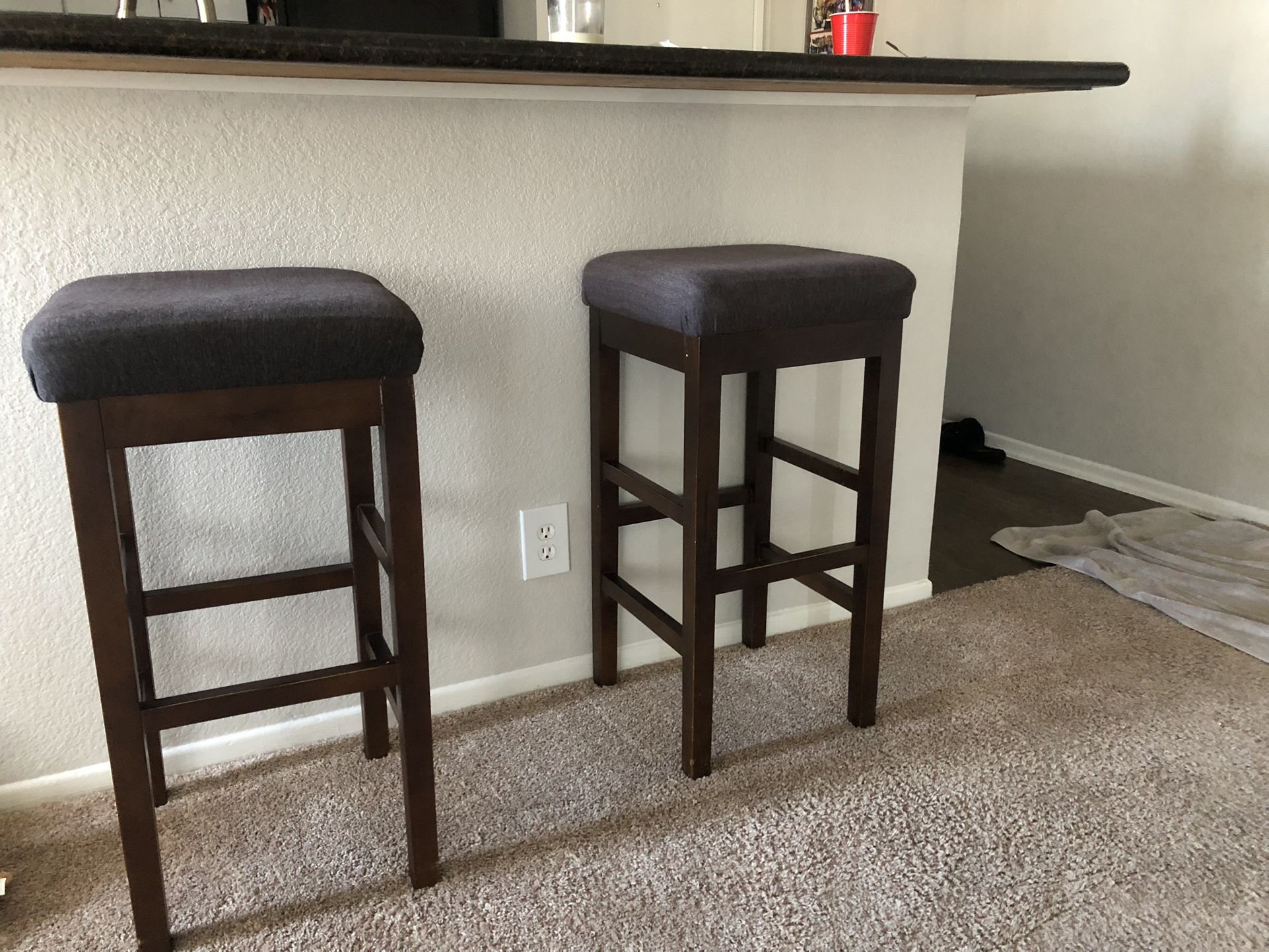 (2) BAR STOOLS