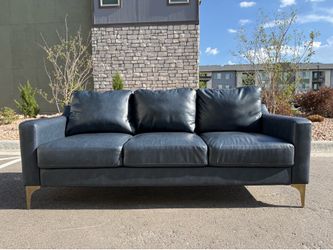 Free delivery leather sofa!