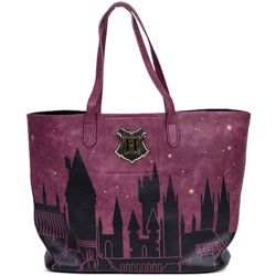 Exclusive Harry Potter Hogwarts Burgundy Bioworld Tote