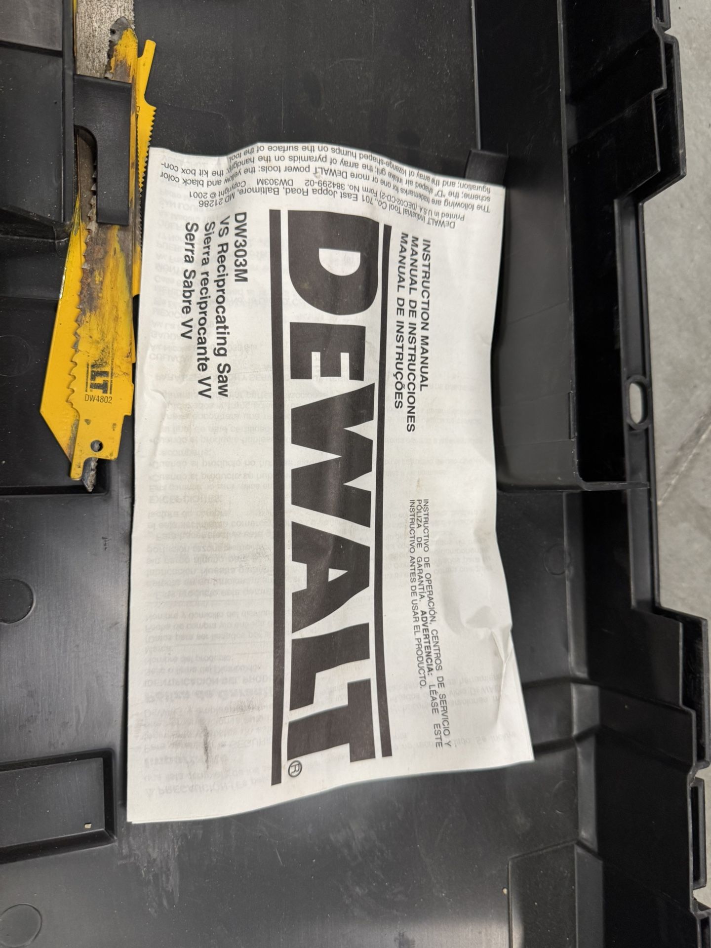 DeWalt VS Reciprocating Saw Set
