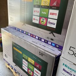 58” inch Hisense Smart 4K Roku 