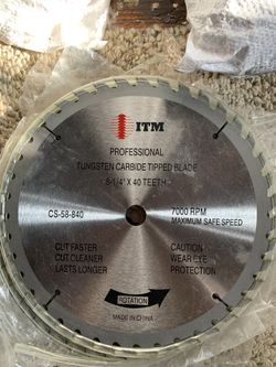 8 Carbide tipped blades 8 1/4