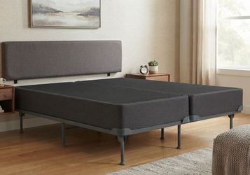 King size bed frame and box springs