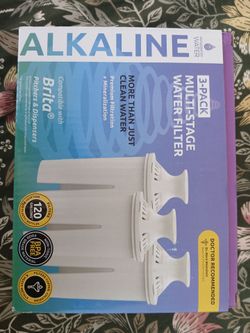 New 3-Pack Invigorated Water Alkaline Filters (Brita Compatible)