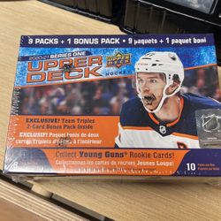 NHL 2020-21 Series 1 Hockey Trading Card MEGA Box [9 Packs + 1 Bonus Pack!]