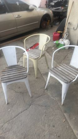 Outdoor chairs and tables
