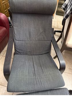 Gray Ikea chair