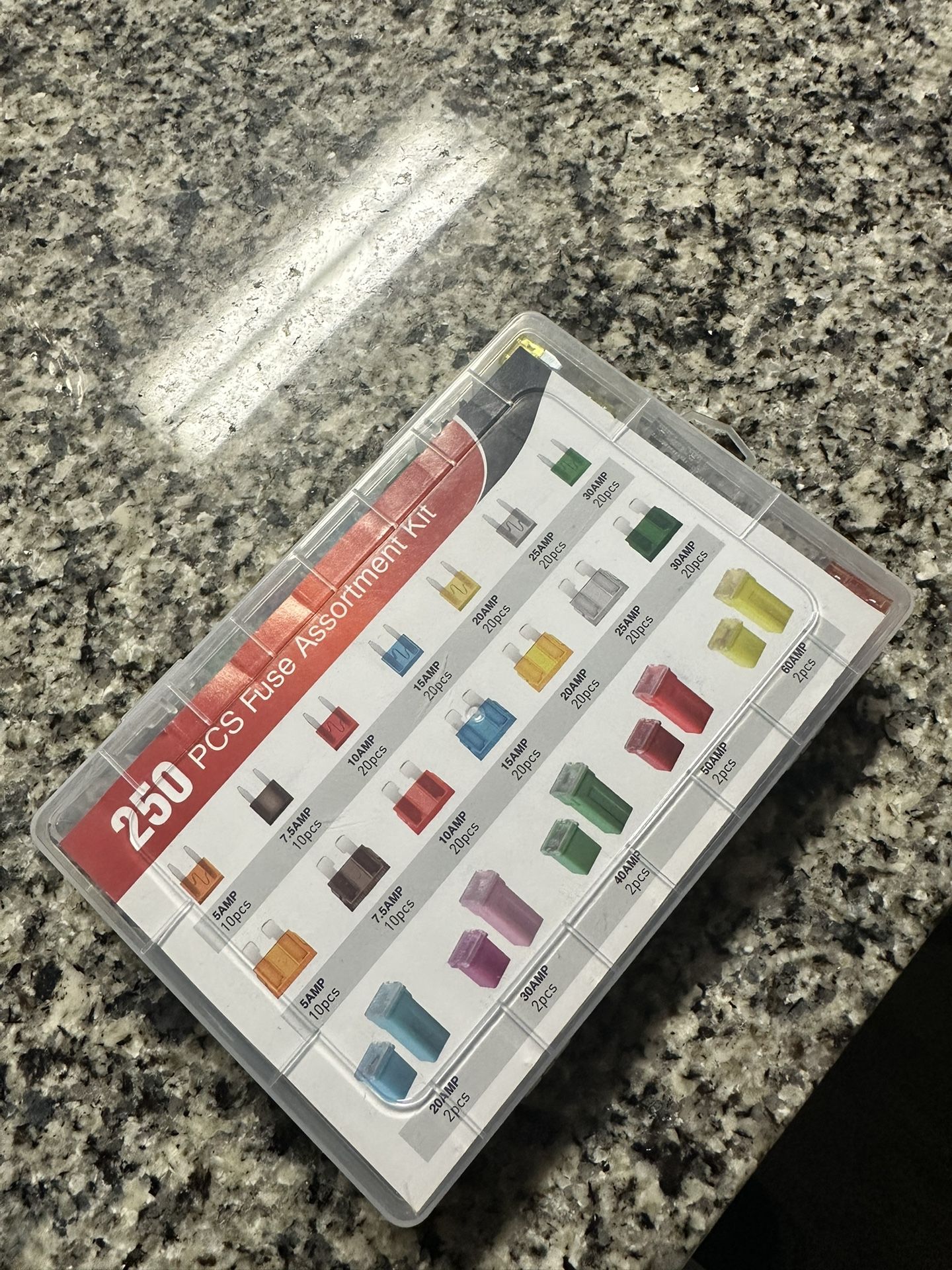 Nilight Blade Jcase Car Fuse Assortment Kit 5A 7.5A 10A 15A 20A 25A 30A Standard Mini Fuses 20A 30A 40A 50A 60A Low Tall STD Profile Fuses NEW