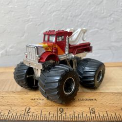 1985 Matchbox Doe-Cast Super Chargers Toad 4X4 1:64 Scale Red Tow Truck