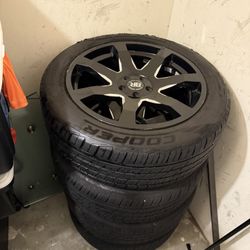 Rhino Black Rims With Tires $800