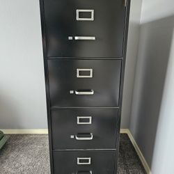 4-Drawer Metal OfficeMax Filing Cabinet w/Lock