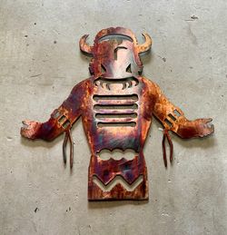 Native American Kachina Metal Wall Art