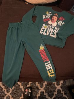 Kids Elf Sweat Outfit Size S 6/7