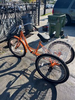 VEVOR Orange 3 Wheeler Cruiser Tricycle