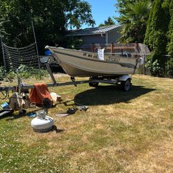 15’ Sylvan Yukon Aluminum Boat W/ Extras