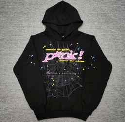 P*nk spider hoodie