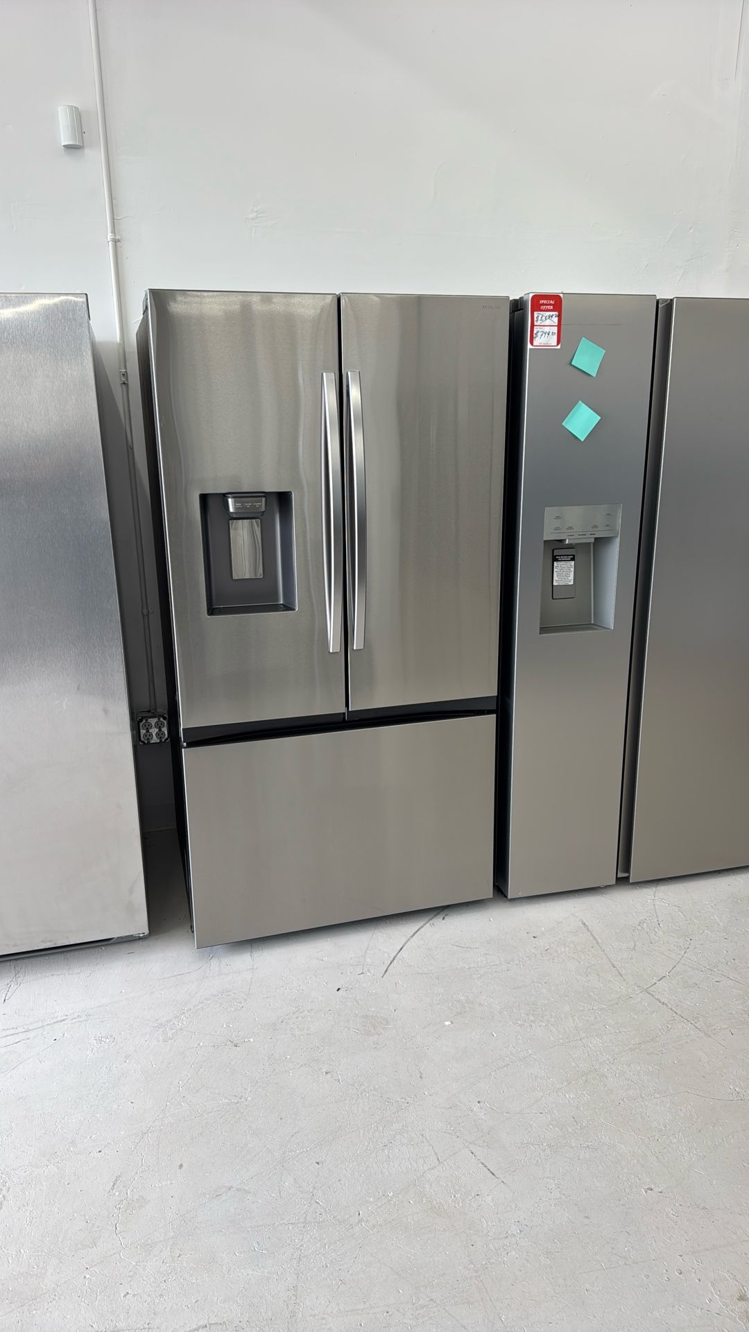 31 cu. ft. Mega Capacity Standard Depth 3-Door French Door Refrigerator in Stainless Steel with Four Types of Ice