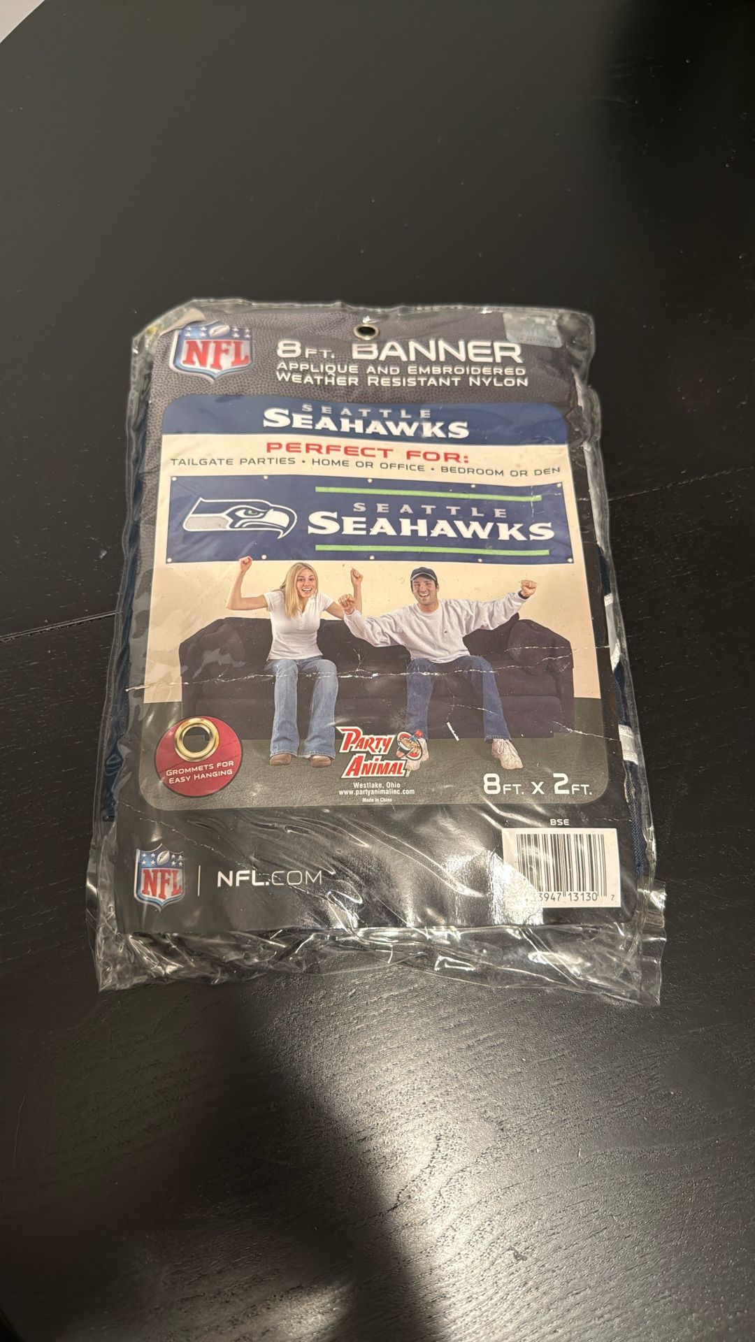 New Seahawks Football Banner 8’ Wide X 2’