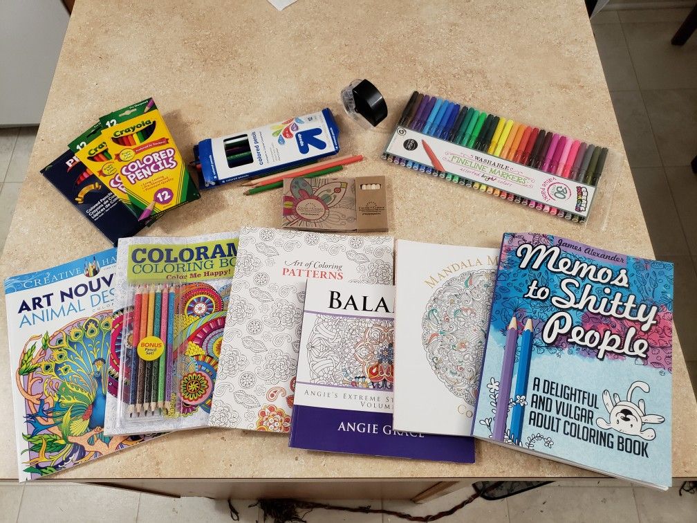 Adult Coloring Books & Accessories