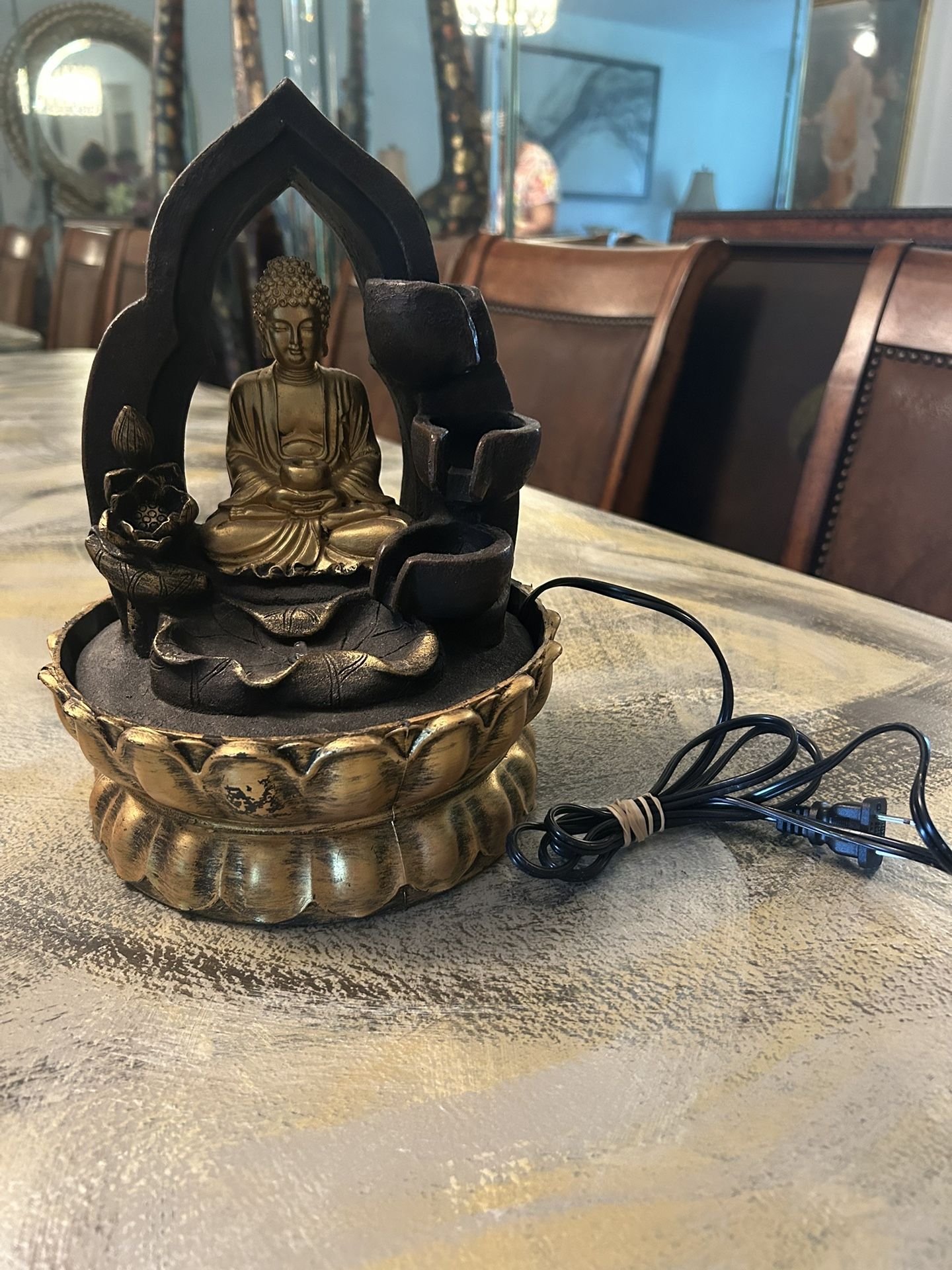 Buddha Statue Tabletop Water Fountain