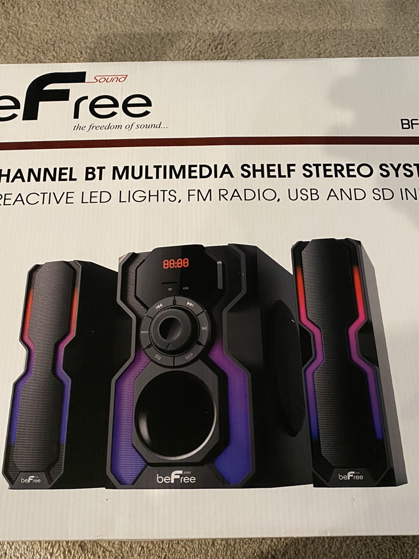 2.1 Channel Bluetooth Multimedia Shelf Stereo System