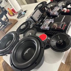 Car Audio Set Speakers Amplifiers