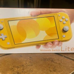 Yellow Nintendo Switch Lite