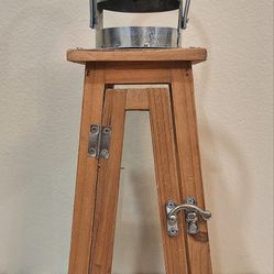 HANDMADE WOODEN LANTERN - RUSTIC FARMHOUSE DECOR 