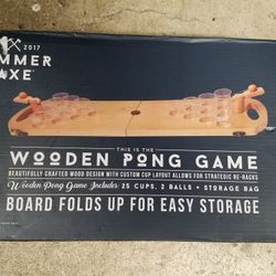 Table Top Wooden pong Game