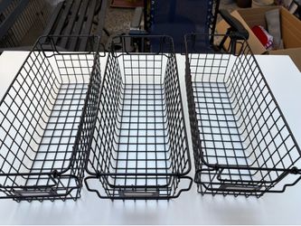 3 wire baskets organizers