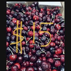 super sweet cherries $15 a box 18lb box