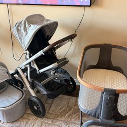 Uppa Baby Vista Stroller, Maxi Cozy Bed 